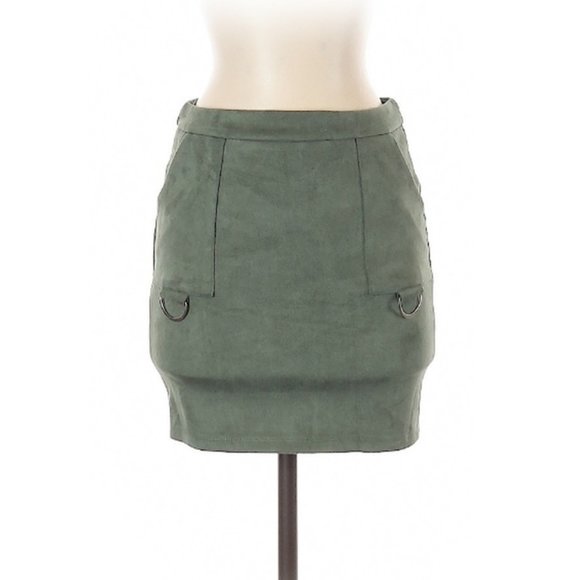 SEEK The Label Sage Green Mini Skirt size Small - Picture 2 of 8